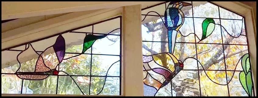 Art Deco leadlight from the studio archive