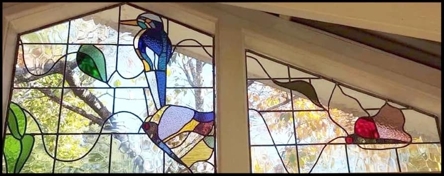 Art Deco leadlight from the studio archive