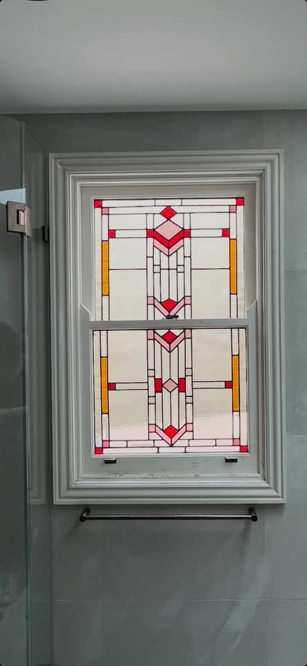 Art Deco leadlight from the studio archive