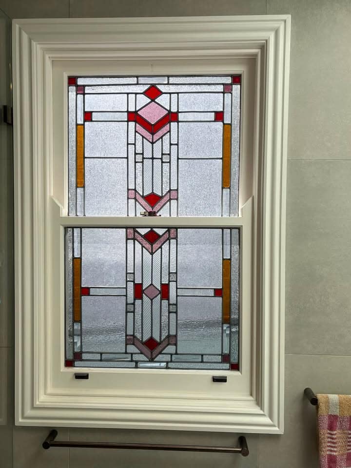Art Deco leadlight from the studio archive