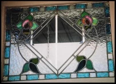 Federation leadlight from the studio archive