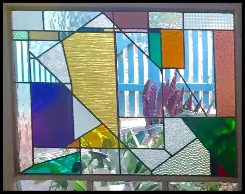 Modern leadlight from the studio archive