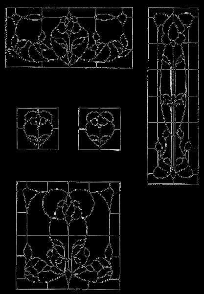 A photograph from the Legacy Stained Glass studio
